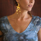 Brass Stars & Moons Earrings