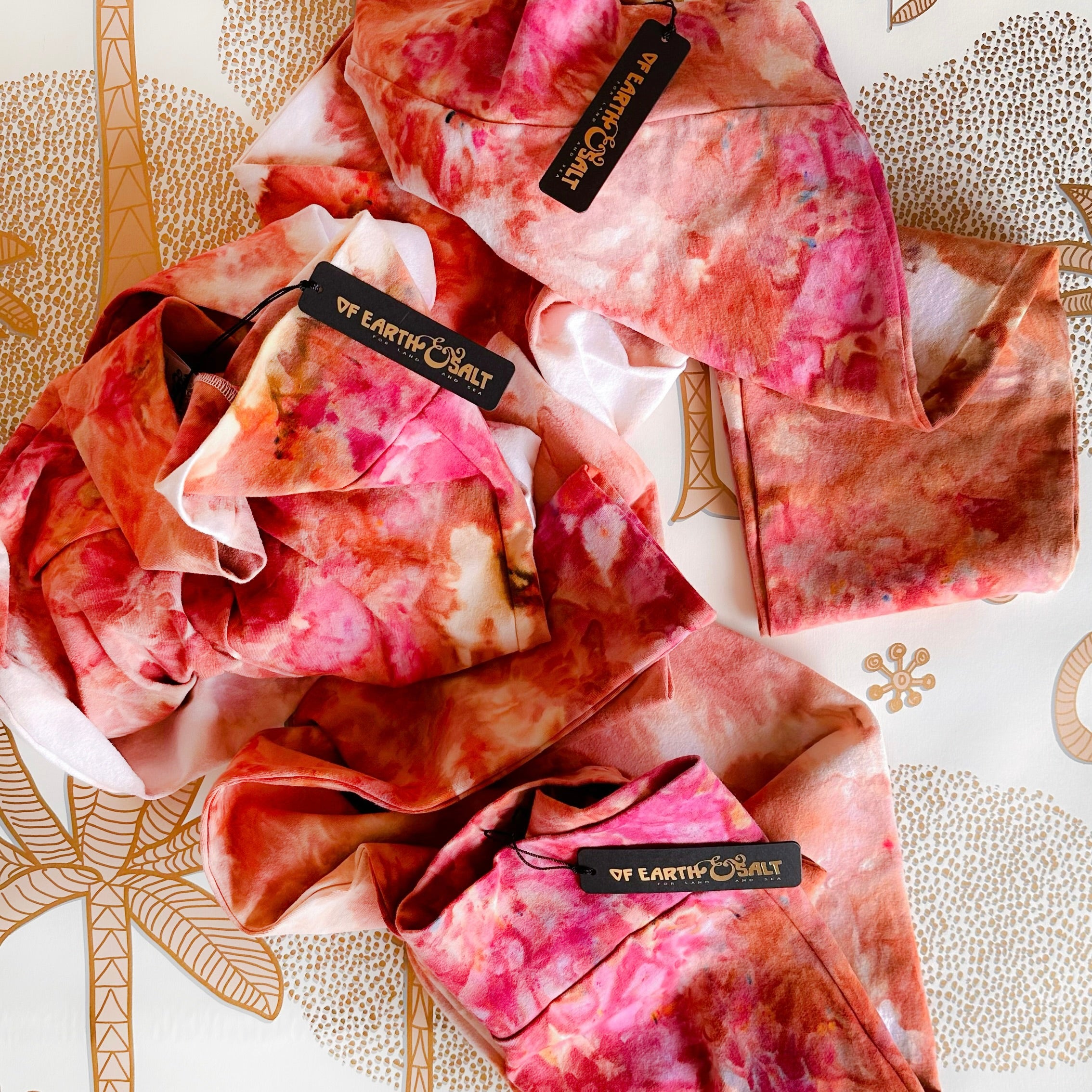 Hand-Dyed Leggings || Ice Dye || Andromeda