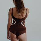 Sola Onesie || Circles || Chestnut