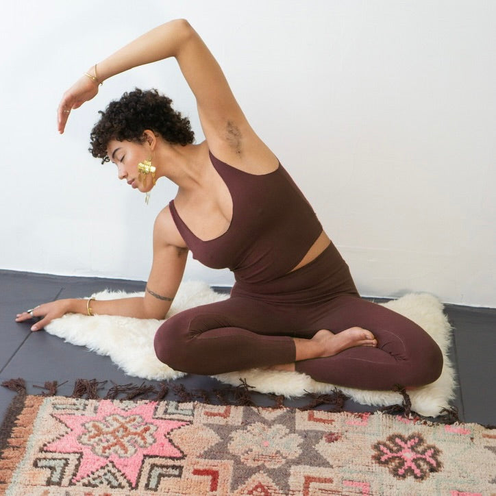 Hand-Dyed Leggings || Chestnut