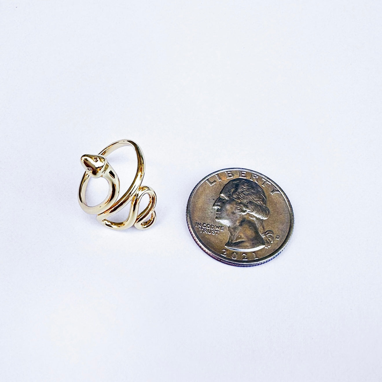 Sssnake Ring (Gold Plated)