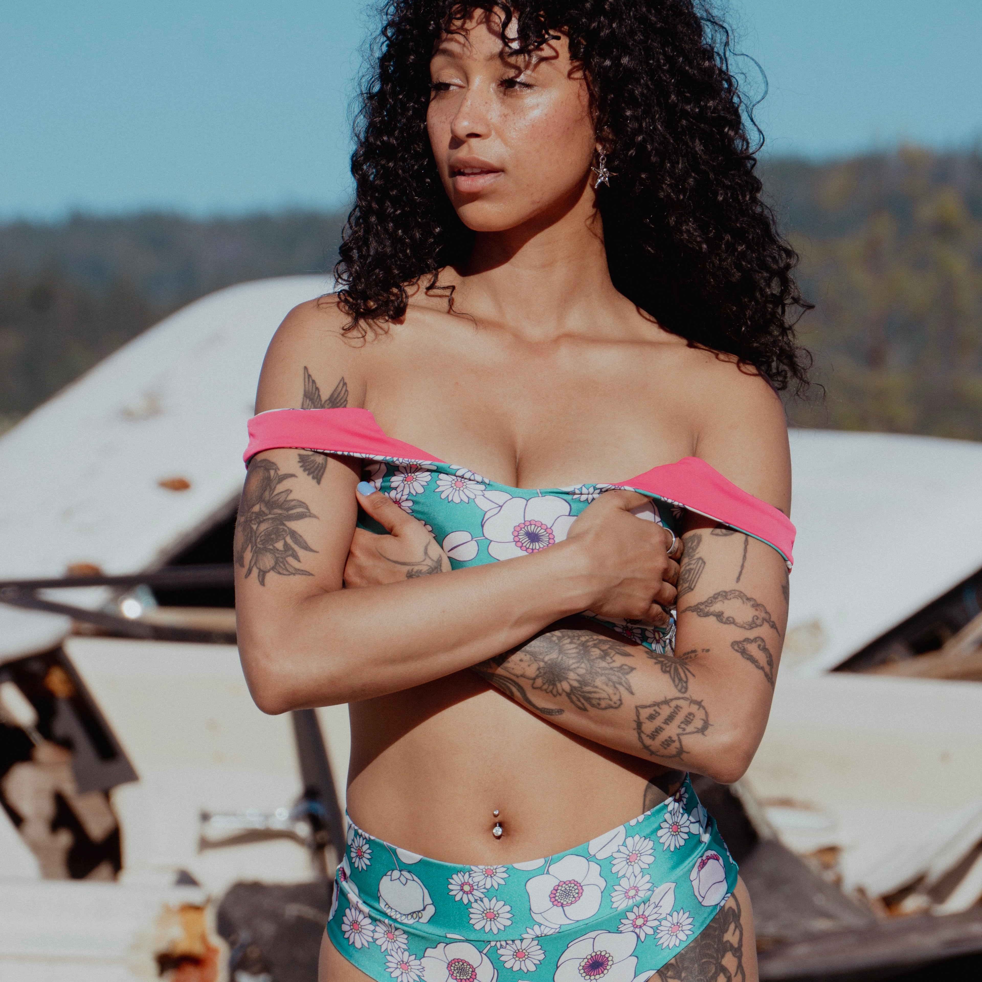 Swim Crop Tank || Summer Love