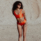 Swim Crop Tank || Tequila Sunrise