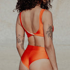 Swim Crop Tank || Tequila Sunrise