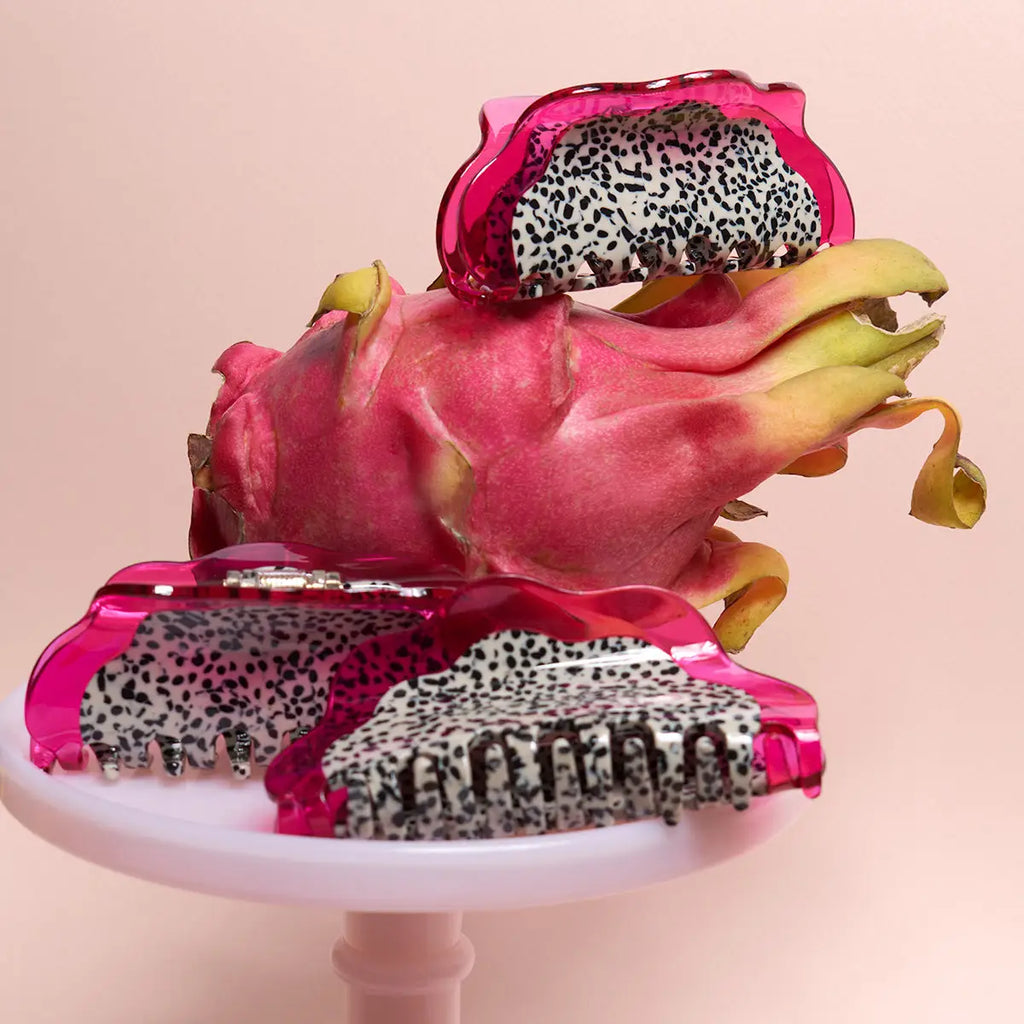 Dragon Fruit Acetate Hair Claw