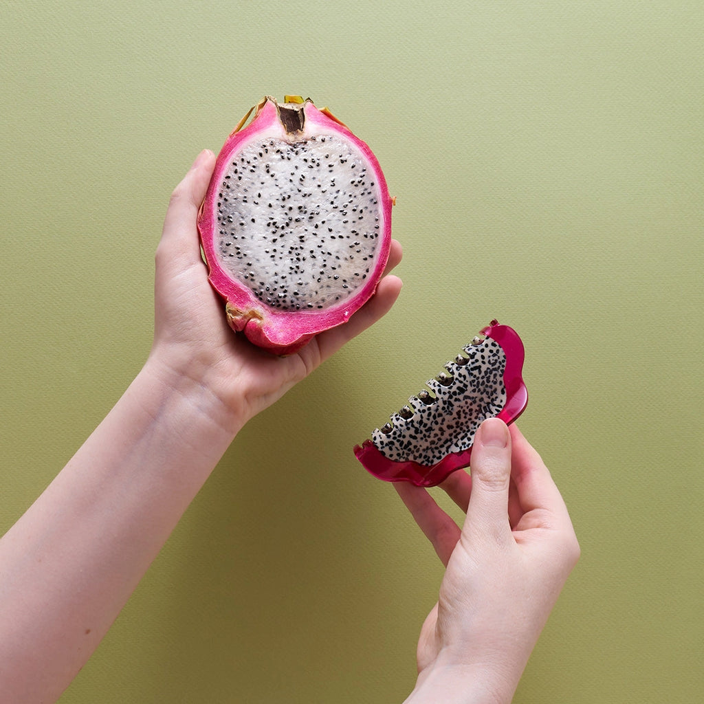 Dragon Fruit Acetate Hair Claw