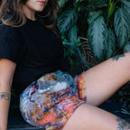 Velour Jogger Shorts || Ocean Jasper || FINAL SALE