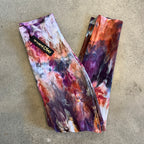 Hand-Dyed Leggings || Ice Dye || Fire Jasper