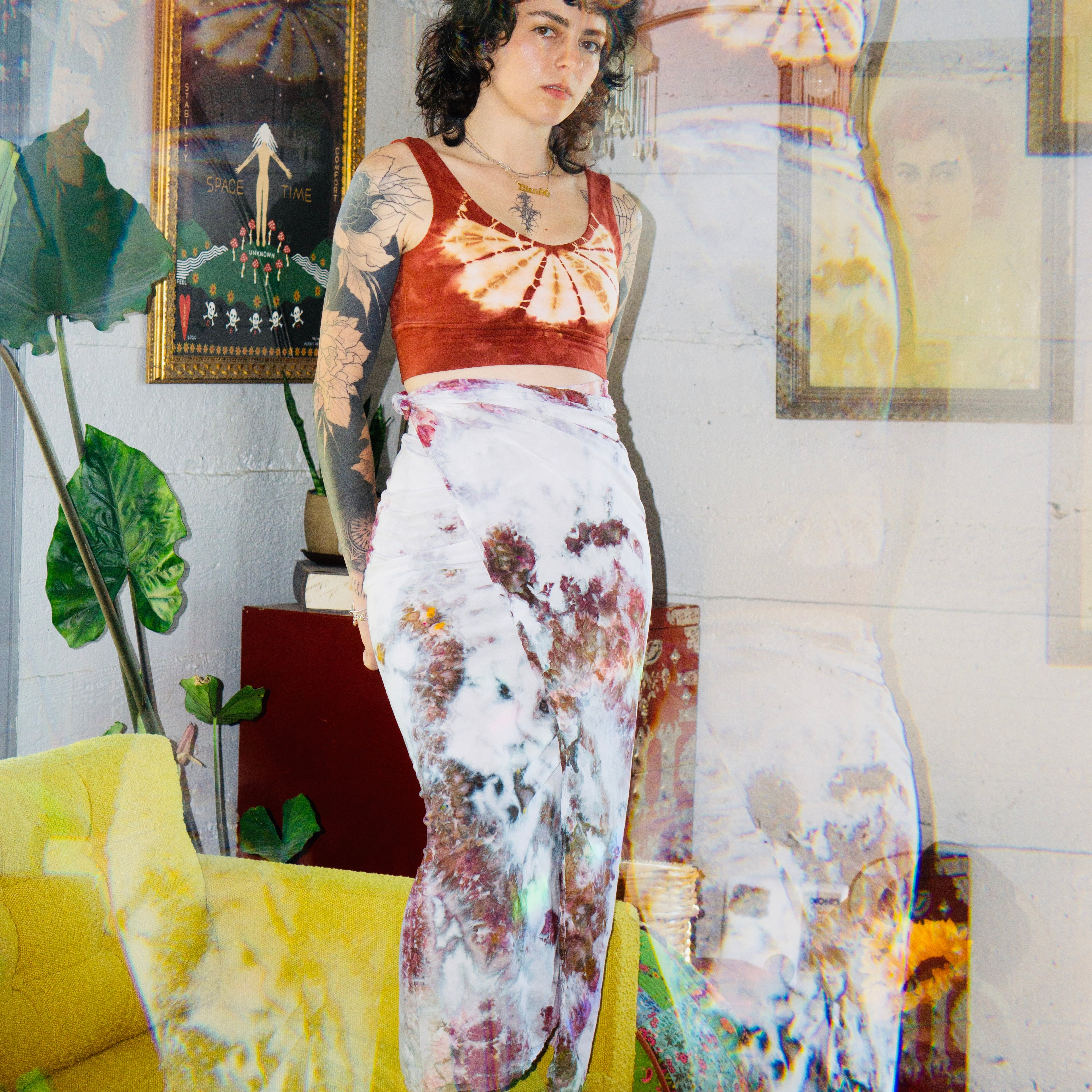 Hand-Dyed Sarong || Ocean Jasper