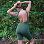Shorts Catsuit || Eastern Olive || FINAL SALE