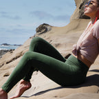 Hand-Dyed Leggings || Eastern Olive