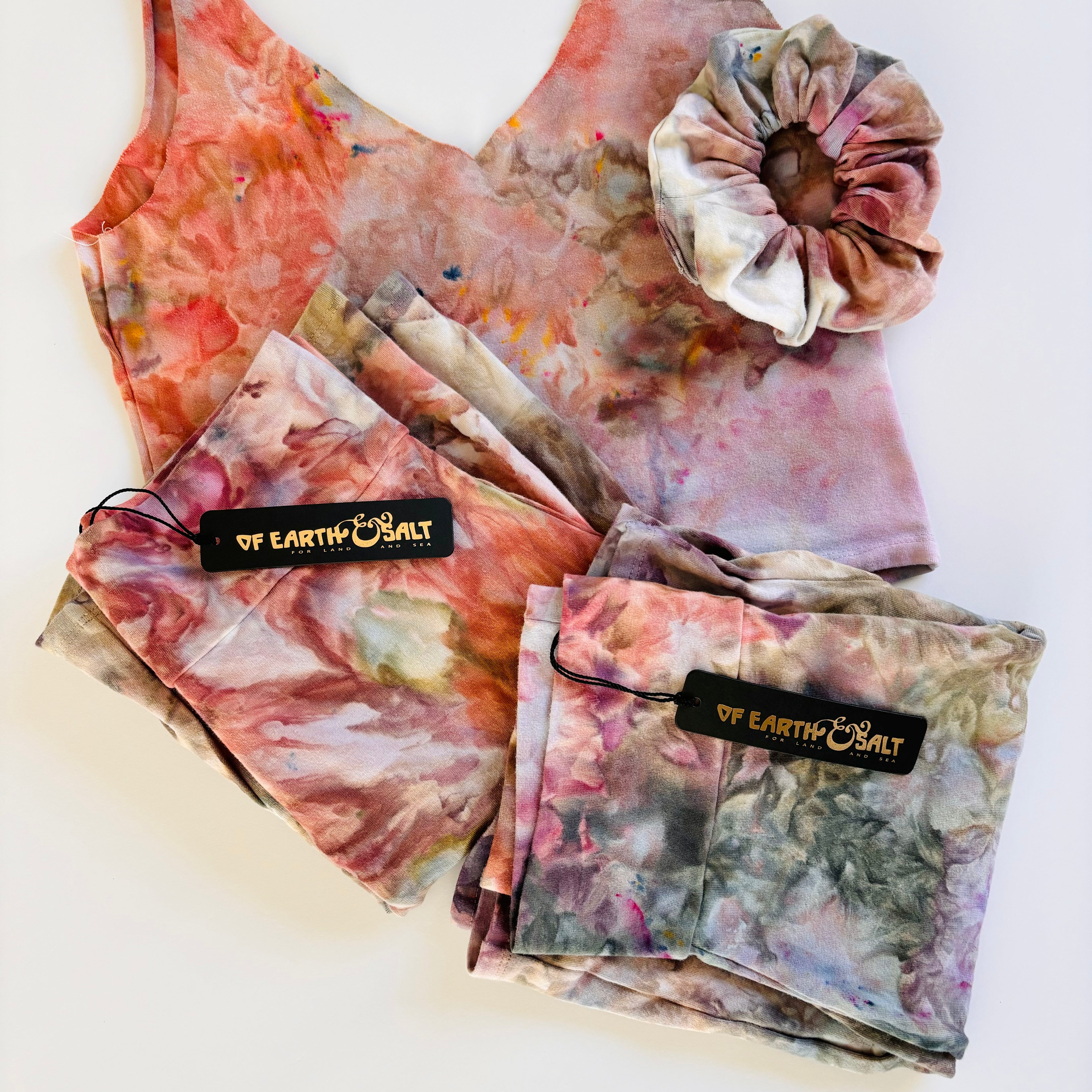 Bike Short || Ice Dye || Ocean Jasper