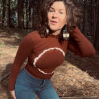 Mock Turtleneck || Solar Eclipse ||  Cognac