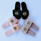 Beaded Eye Slippers