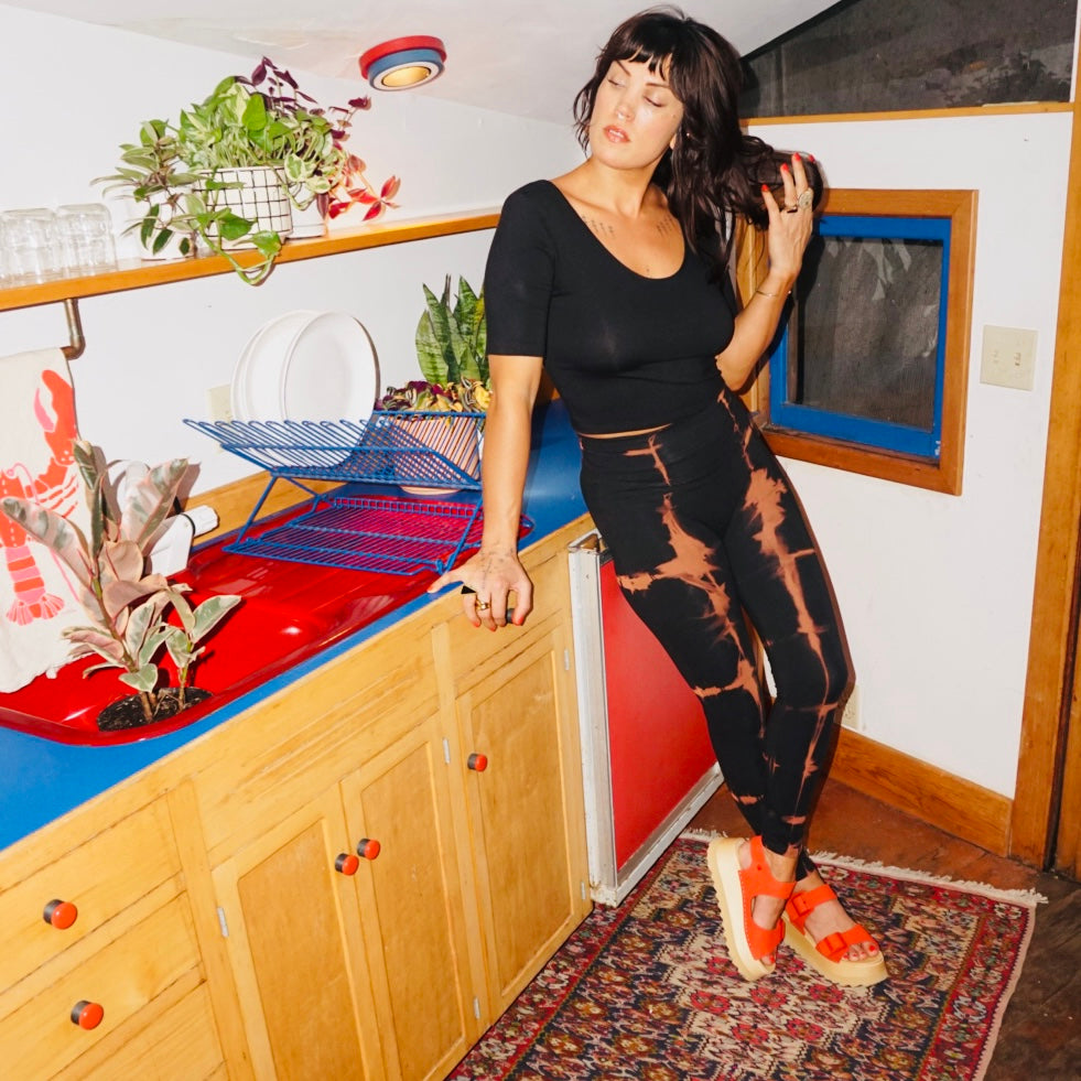 Hand-Dyed Leggings || Embers