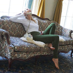 Hand-Dyed Leggings || Eastern Olive