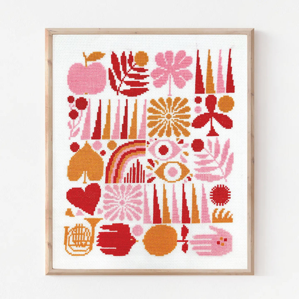 Harvest Grid Cross Stitch Kit
