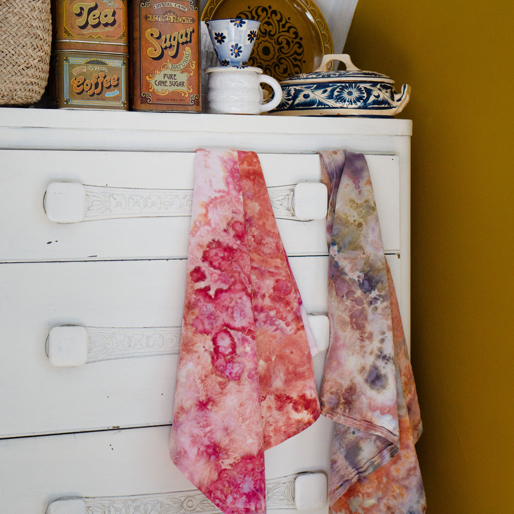 Tea Towel || Ice Dye || Ocean Jasper