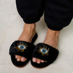 Beaded Eye Slippers