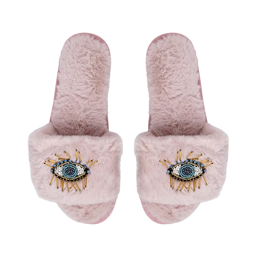Beaded Eye Slippers