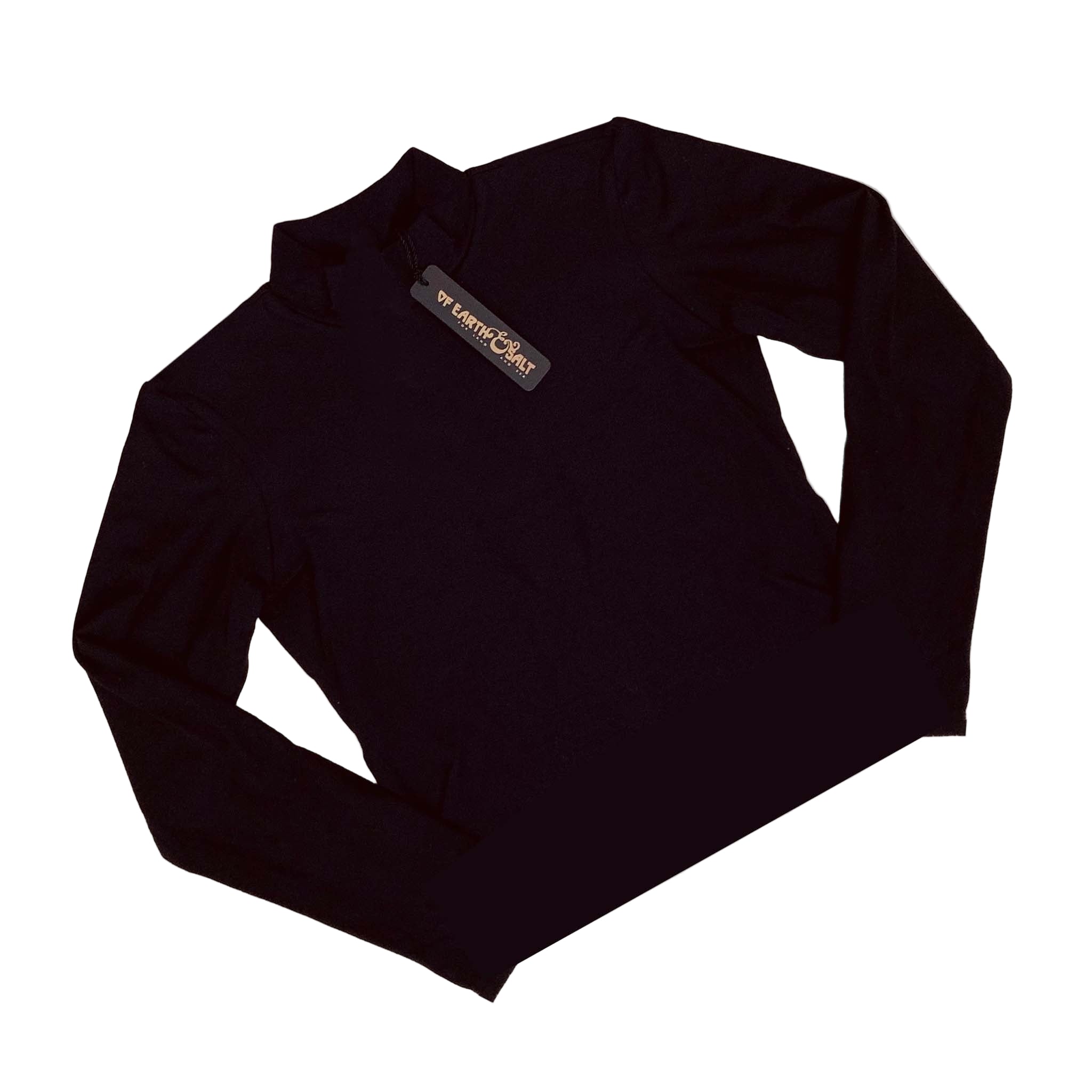 Mock Turtleneck || Black