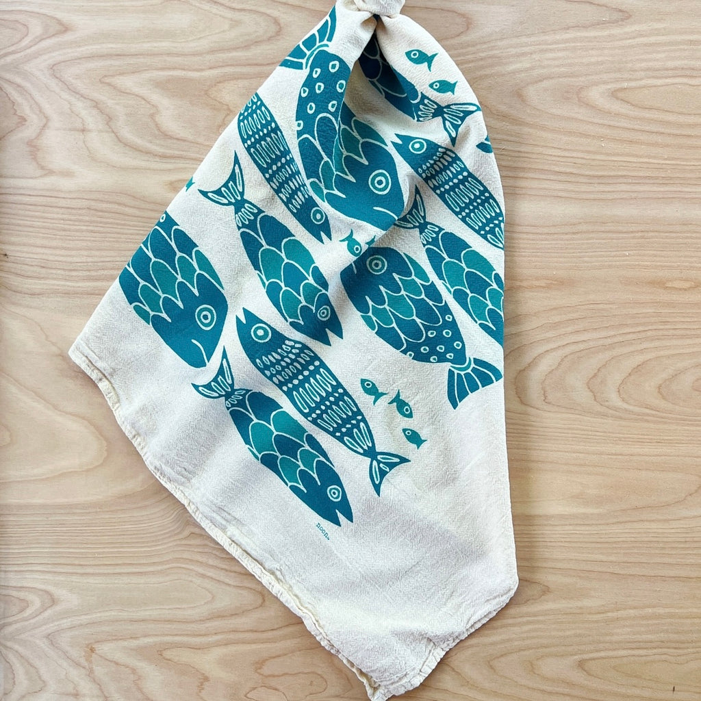 Fish Tribe Tea Towel