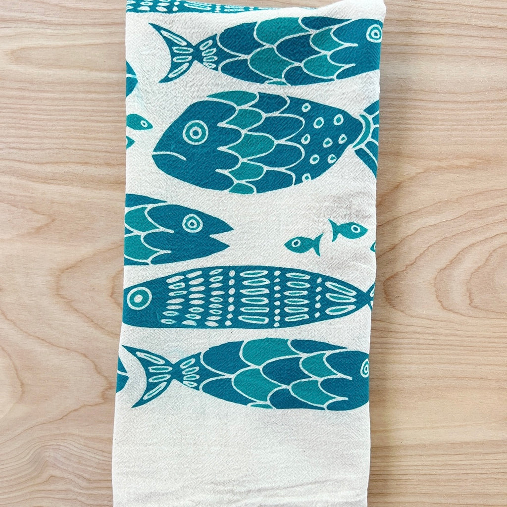Fish Tribe Tea Towel