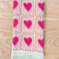 Hearts Tea Towel