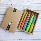 Spiral Taper Candles || Gradient