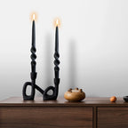 Taper Spiral Candles || Black