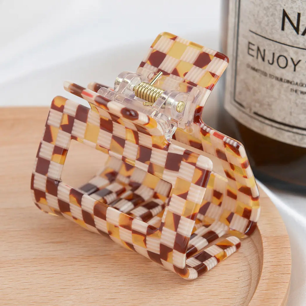 Checkerboard  Hair Claw