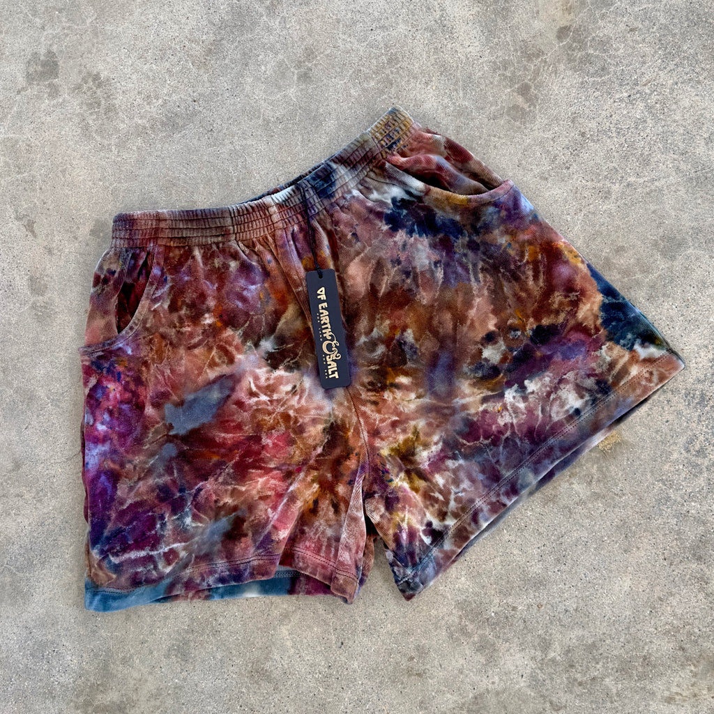 Velour Jogger Shorts || Ocean Jasper || FINAL SALE