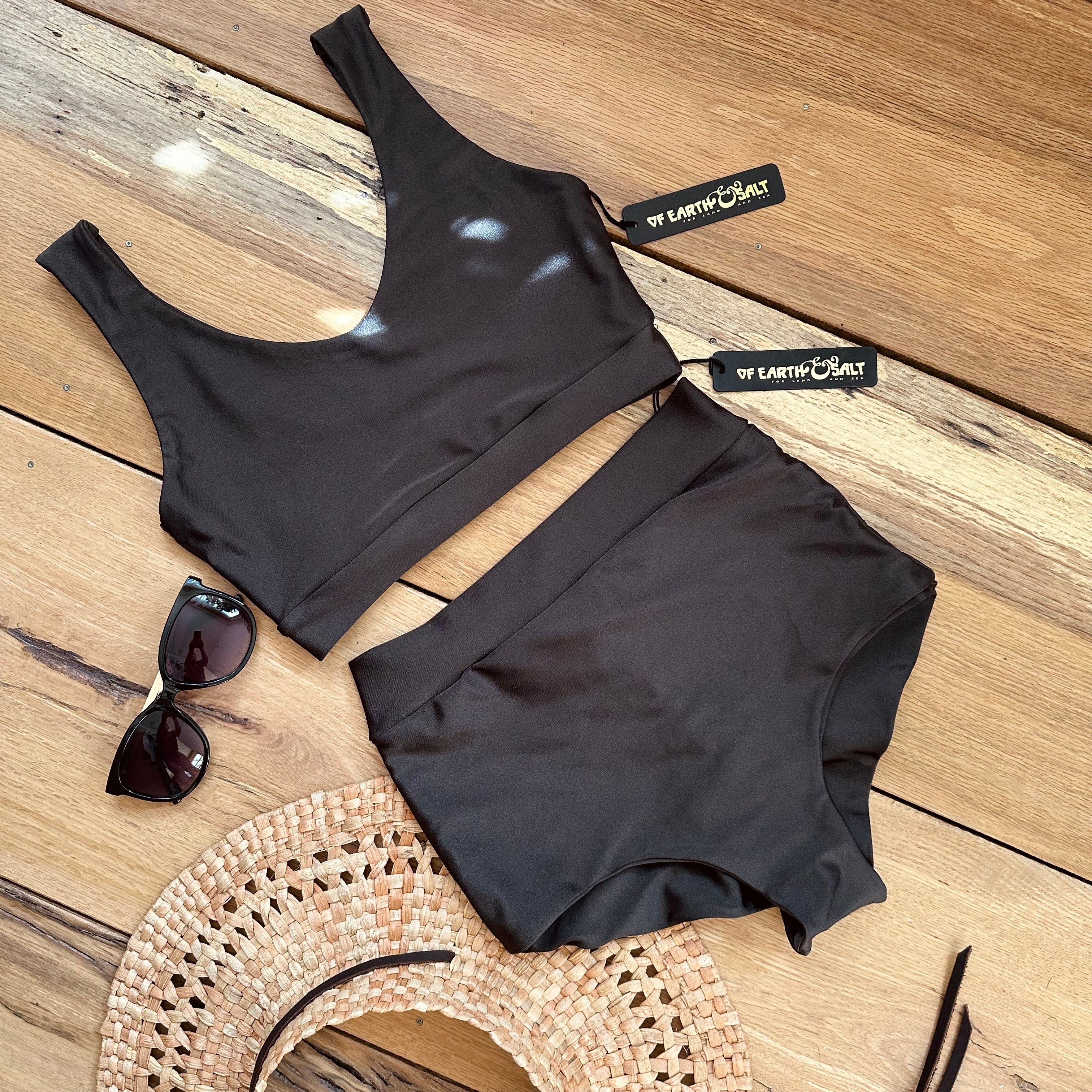 Swim Crop Tank || Hazelnut