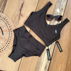 Swim Crop Tank || Hazelnut