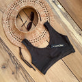 Swim Crop Tank || Hazelnut
