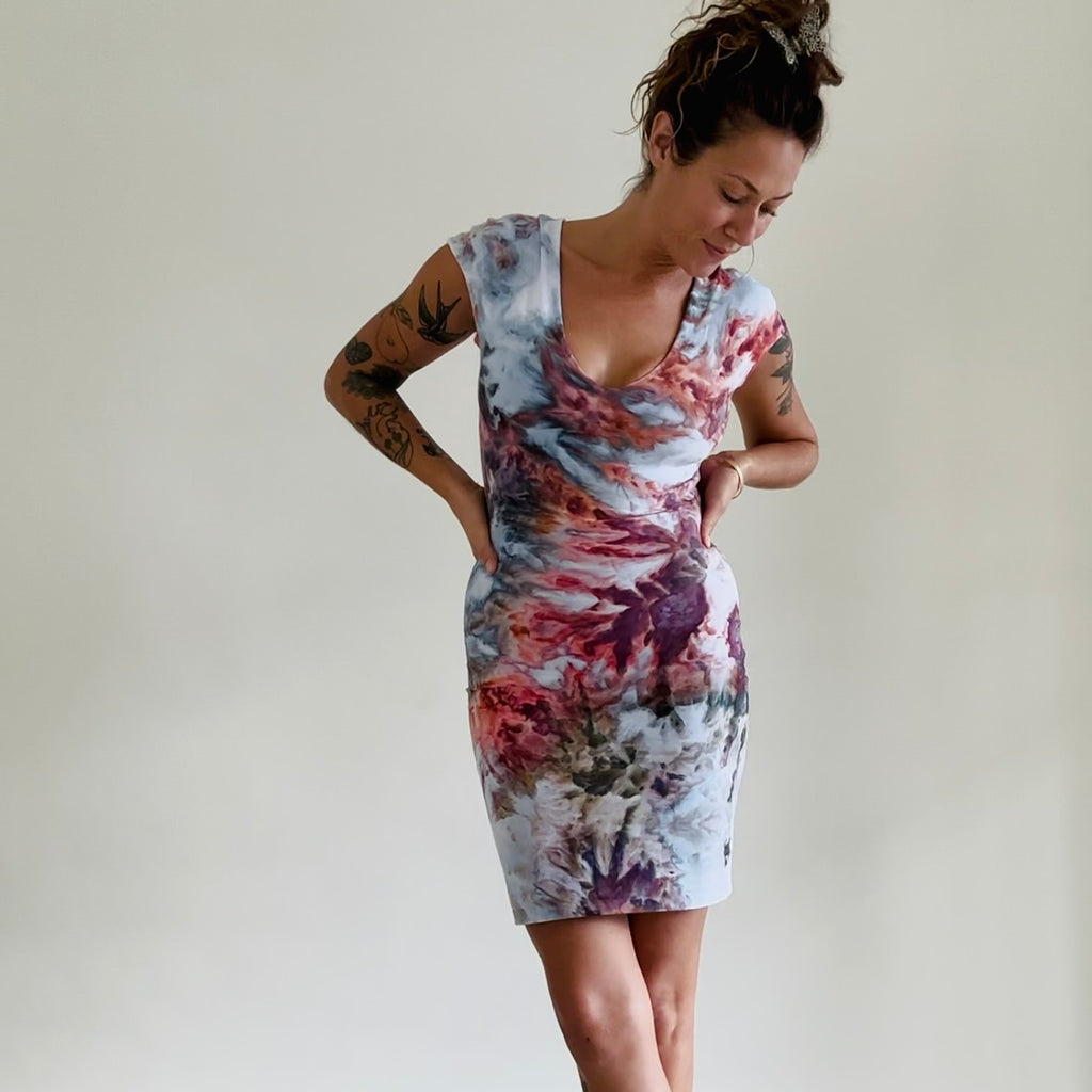 Maya Slip Dress || Ice Dye || Ocean Jasper