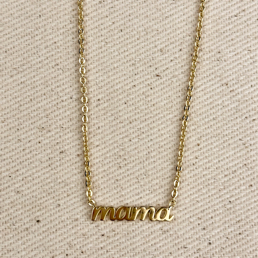 18k Gold Mama Necklace