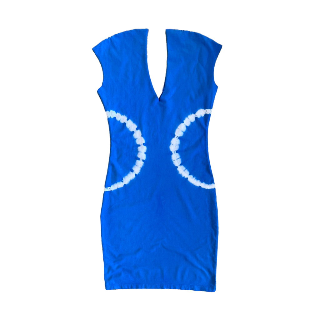 Maya Slip Dress || Circles || Indigo || FINAL SALE