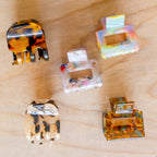 Small Square Acetate Claw Clips