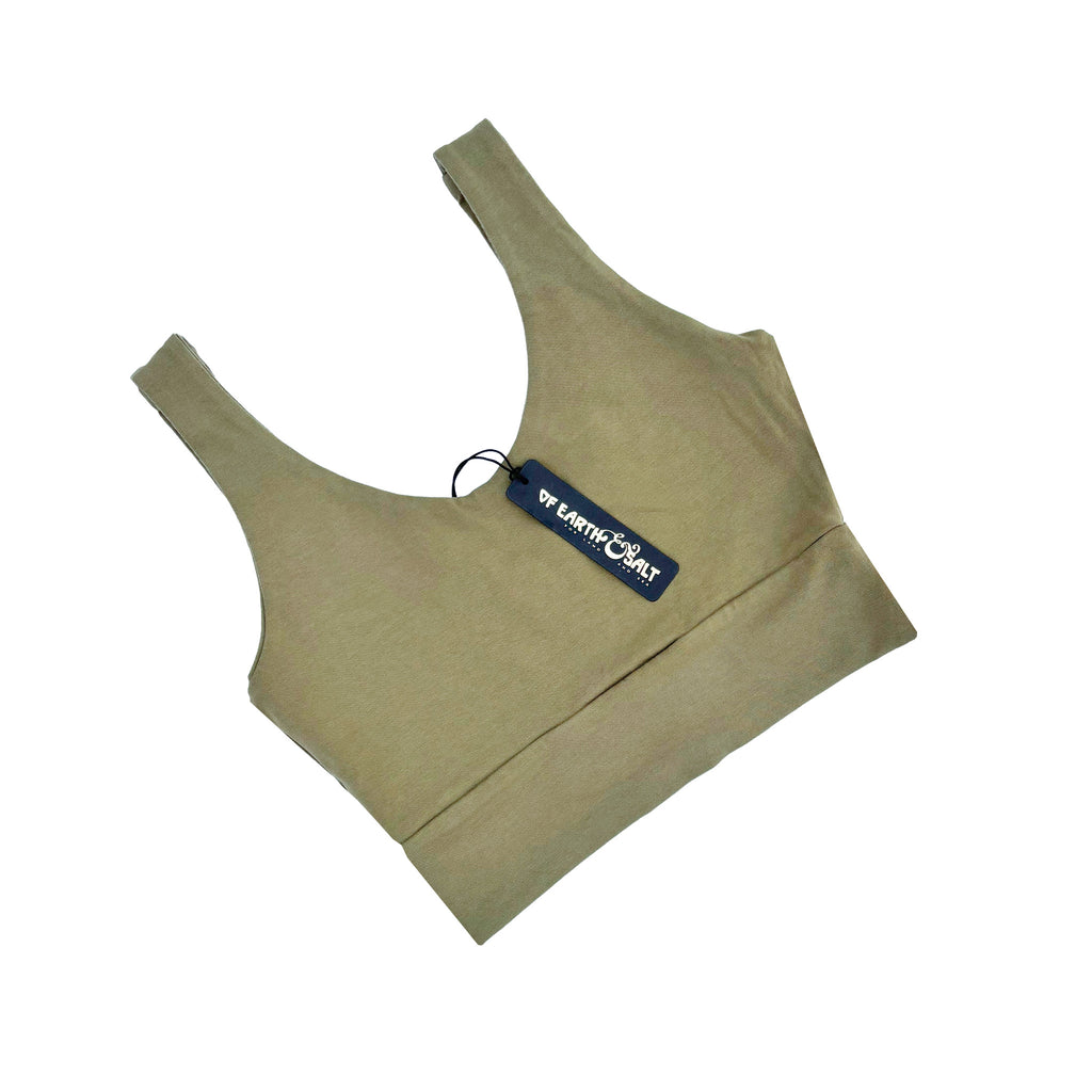 Crop Tank || Moss || FINAL SALE