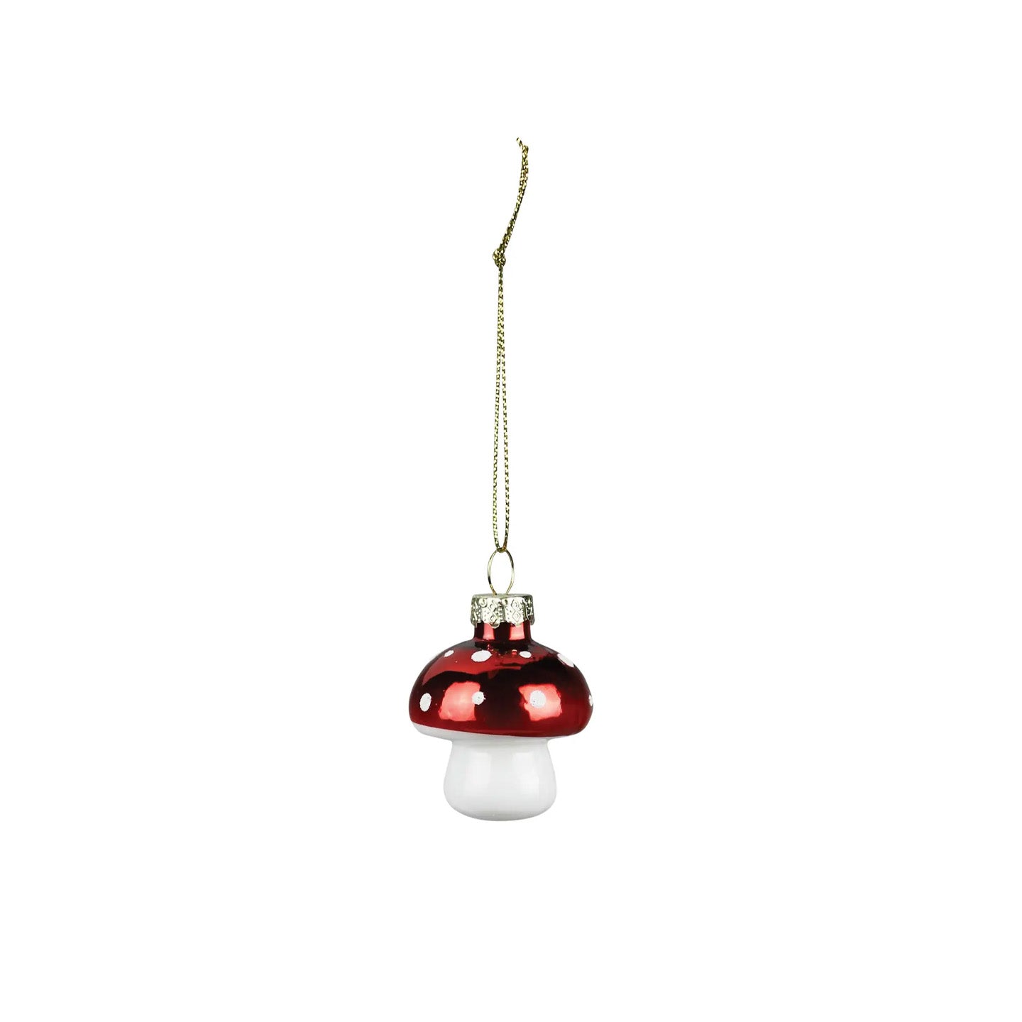 Mushroom Glass Ornament