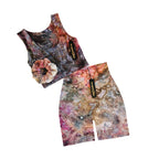 Bike Short || Ice Dye || Ocean Jasper