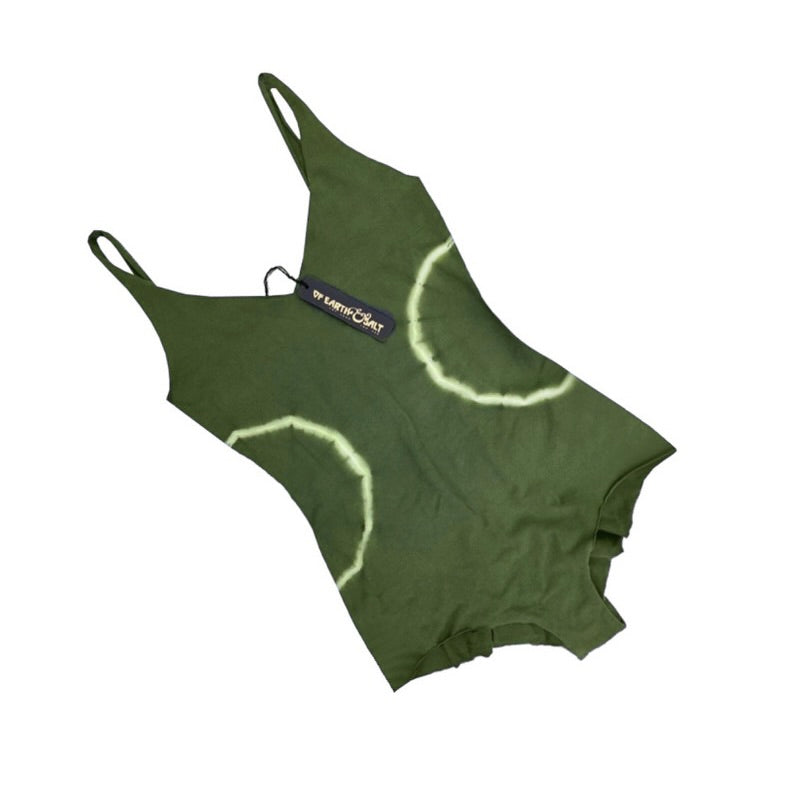 Sola Onesie || Circles || Eastern Olive