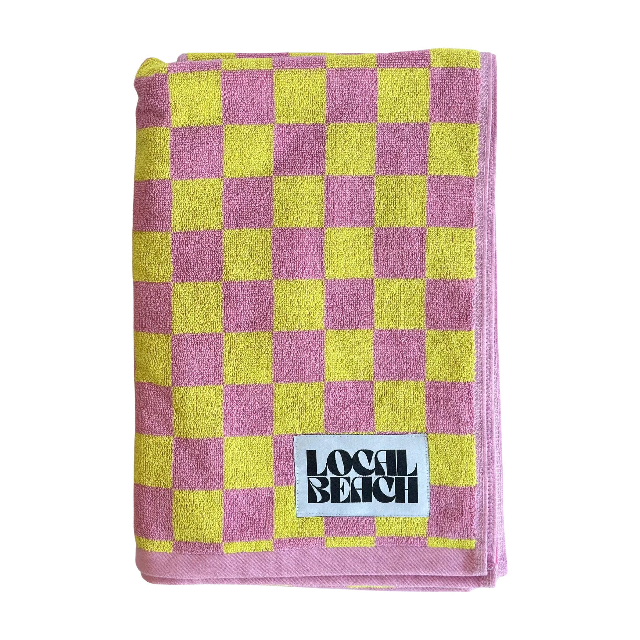 Checkered Beach & Bath Towel