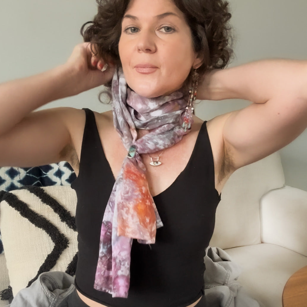 Hand-Dyed Scarf || Ocean Jasper