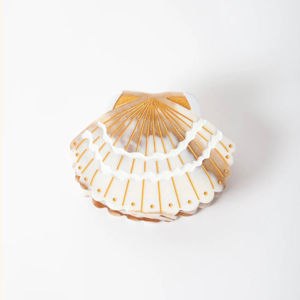 Gold Sands Shell Claw Clip