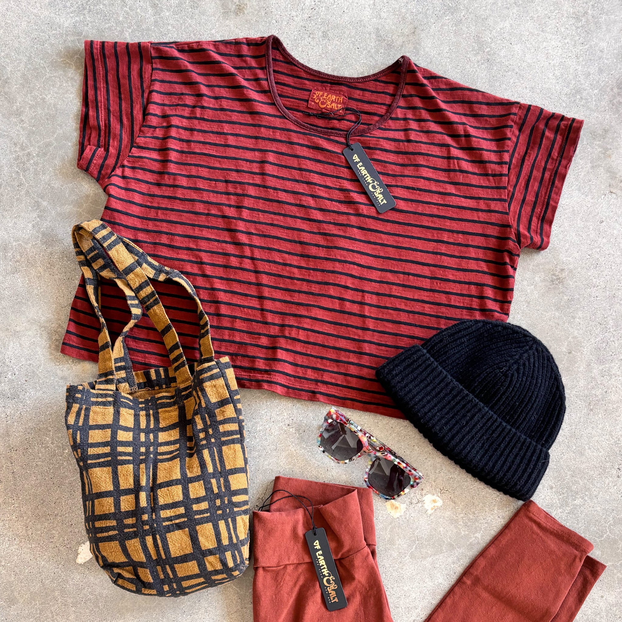 Anai Crop || Clove Stripe