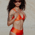 Swim Crop Tank || Tequila Sunrise