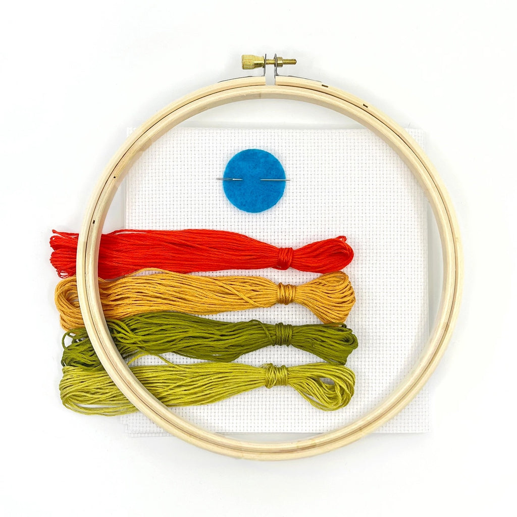 Twin Blooms Beginner Cross Stitch Kit