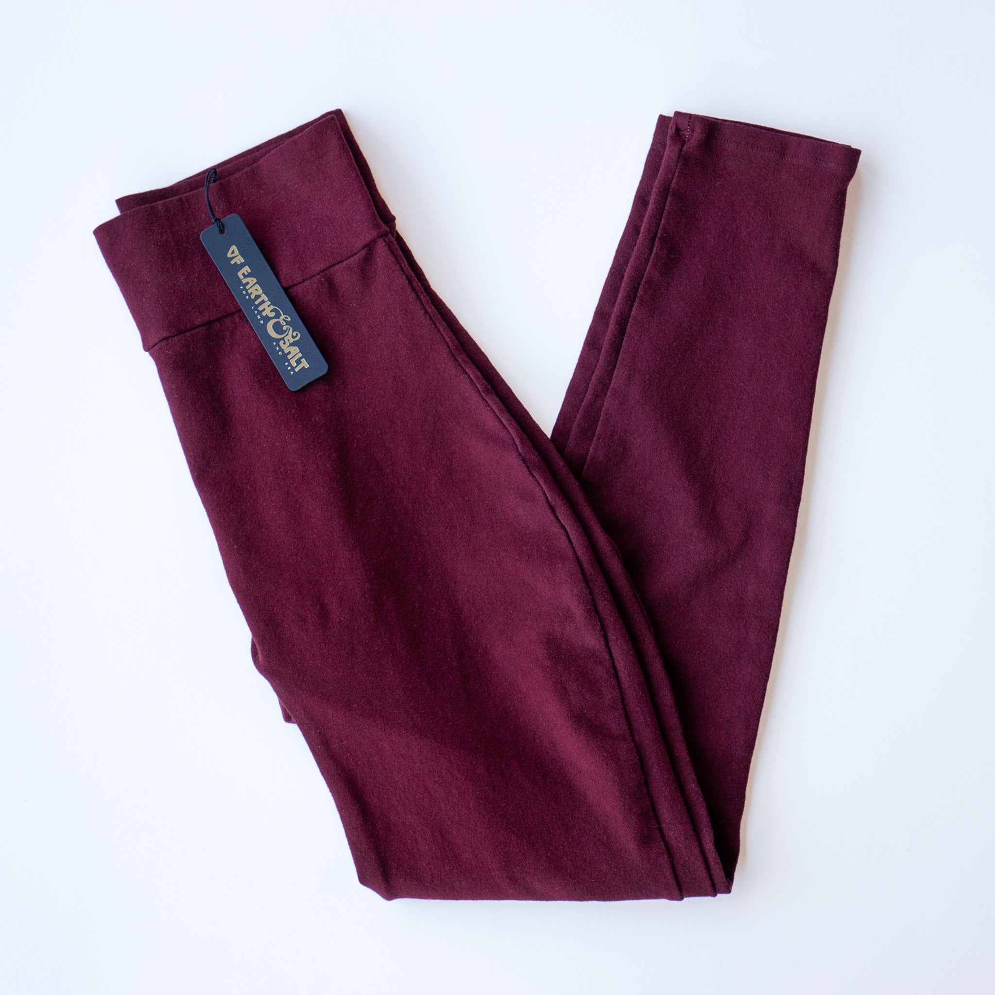 Hand-Dyed Leggings || Red Wine